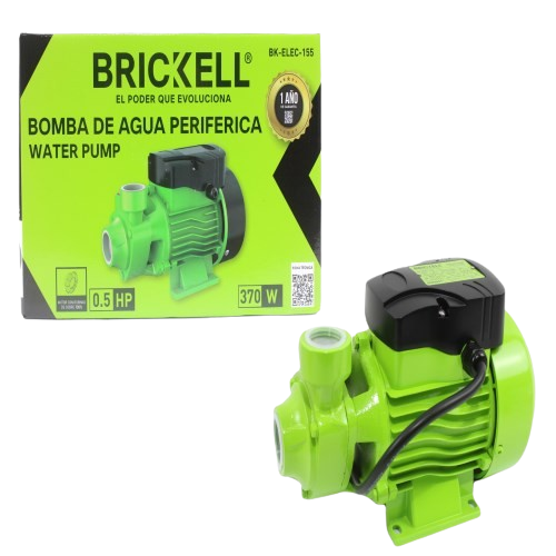 BOMBA DE AGUA PERIFERICA 1/2HP 100% COBRE UNID BRICKELL