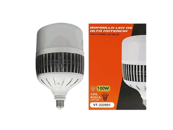 BOMBILLO LED DOMO INDUSTRIAL 100W ROSCA E27 UNID V-TEG