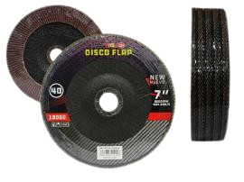 DISCO FLAP DE PULIR 7" DE 40 GR UNID MAXI TOOLS