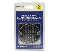 REJILLA DESAGÜE DE PISO DE LUJO CROMADA 2" UNID GRIMAX