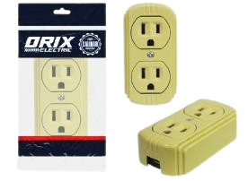 TOMA CORRIENTE DOBLE CON TIERRA SUPERFICIAL UNID ORIX