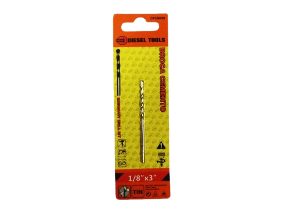 BROCA DE CONCRETO 1/8" X3" UNID DIESEL TOOLS