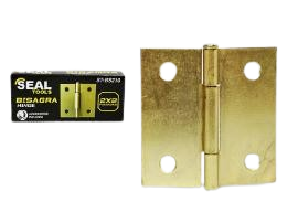 BISAGRA TIPO LIBRO 2"X2" 2PZAS DORADA UNID SEAL TOOLS