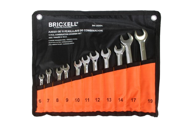SET DE LLAVES DE COMBINACION INGLESAS (6-19MM) 11 PZAS UNID BRICKELL