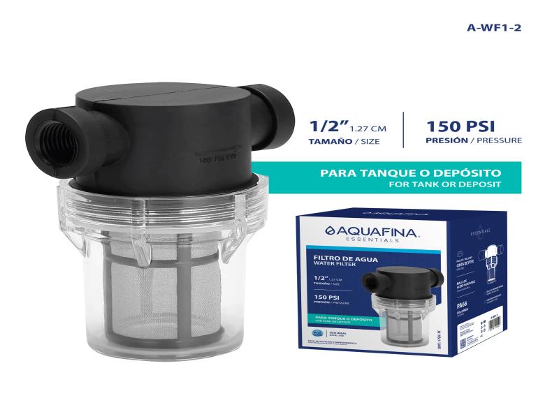 FILTRO DE AGUA DE 1/2" 150 PSI UNID AQUAFINA