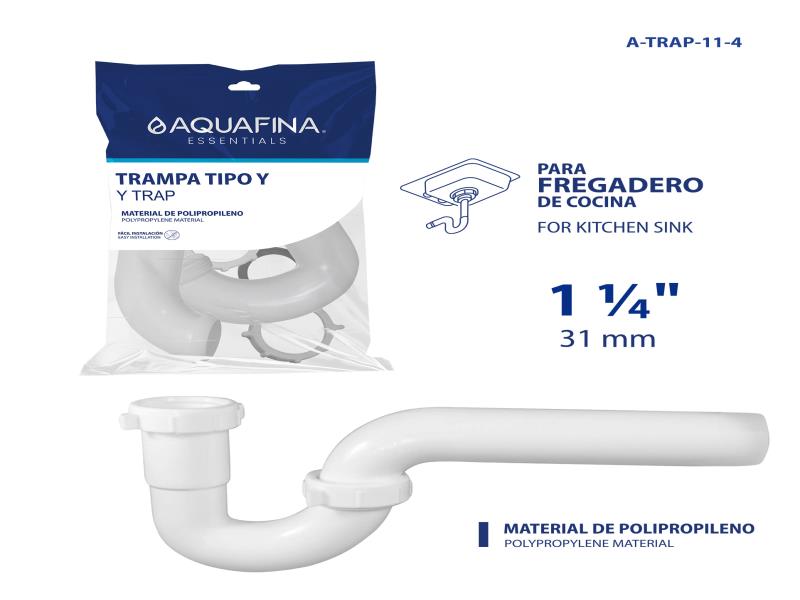 DESAGUE PLASTICO C/SIFON 1 1/4" UNID AQUAFINA