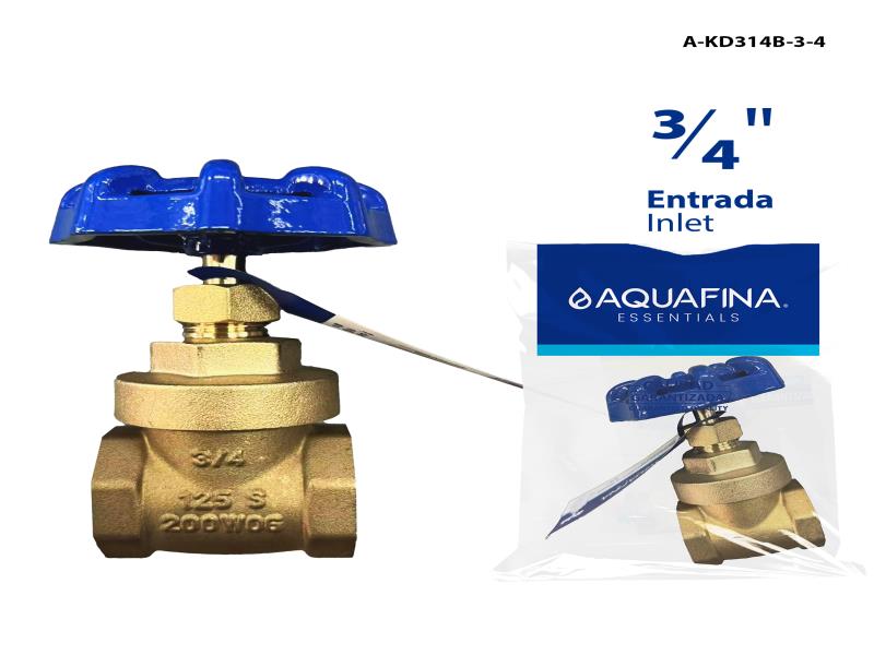 VALVULA DE COMPUERTA DE BRONCE 3/4" UNID AQUAFINA