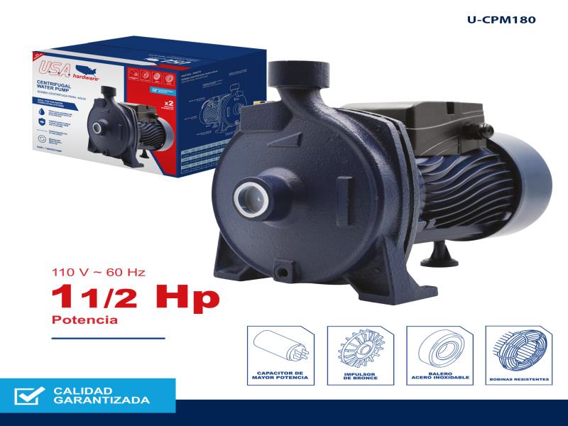 BOMBA DE AGUA CENTRIFUGA DE 1.5HP UNID USA