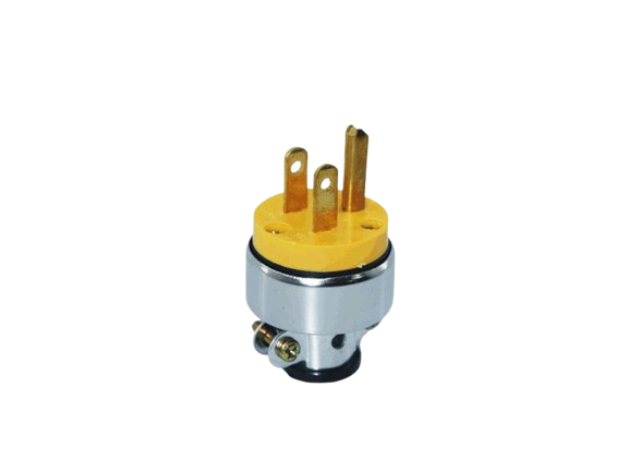 ENCHUFE METALICO MACHO 3 PINES 15A 125V UNID V-TEG
