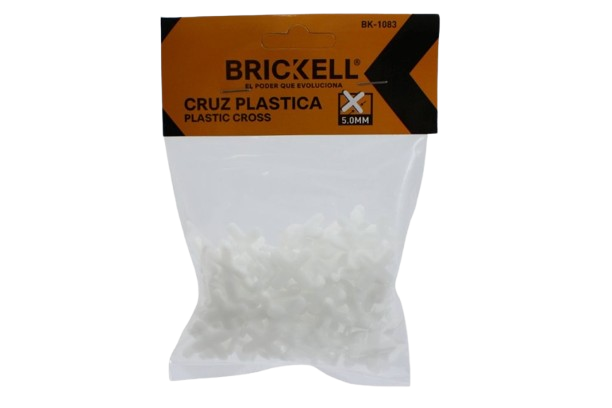SEPARADOR CRUCETA PARA CERAMICA 5.0 MM x 100PCS UNID BRICKELL