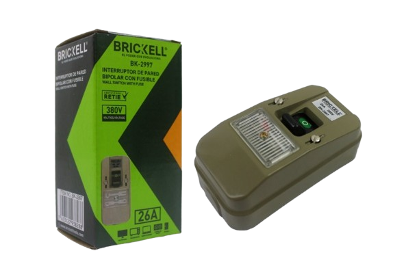BREAKER SUPERFICIAL 2 POLOS /26A (380V) UNID BRICKELL