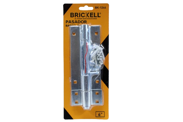 PASADOR CON PORTA CANDADO 6" - 2MM UNID BRICKELL
