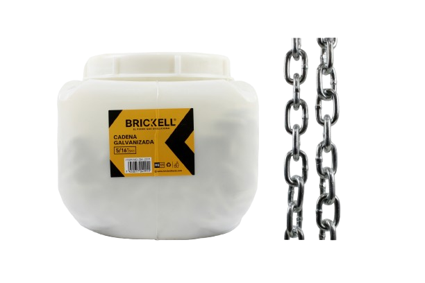 CADENA GALVANIZADA 5/16" (25KG) 22MTS UNID BRICKELL