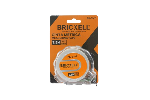 CINTA METRICA FLUORESCENTE 7.5M 25MM UNID BRICKELL