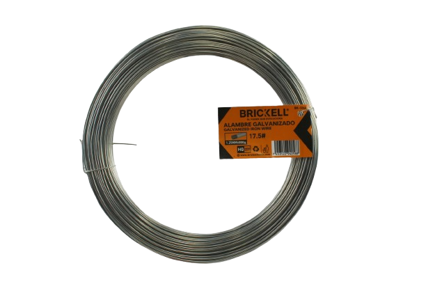 ALAMBRE DULCE GALVANIZADO CALIBRE #17.5 - 800gr UNID BRICKELL