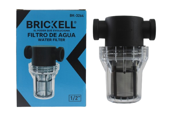 FILTRO DE AGUA 1/2" INCLUYE TEFLON UNID BRICKELL
