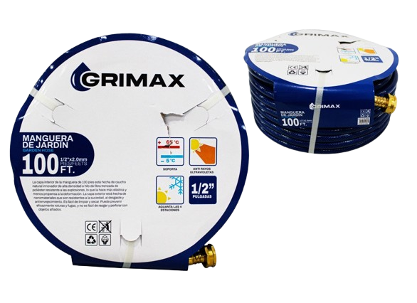 MANGUERA DE JARDIN 1/2"x 2.0MMx30MTS UNID GRIMAX
