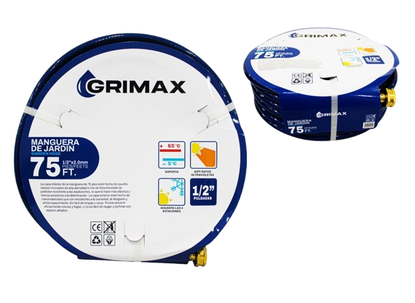 MANGUERA DE JARDIN 1/2"x2.0MMx22MTS UNID GRIMAX