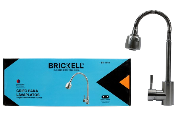 GRIFO MONOMANDO PARA FREGADERO CUELLO FLEXIBLE UNID BRICKELL