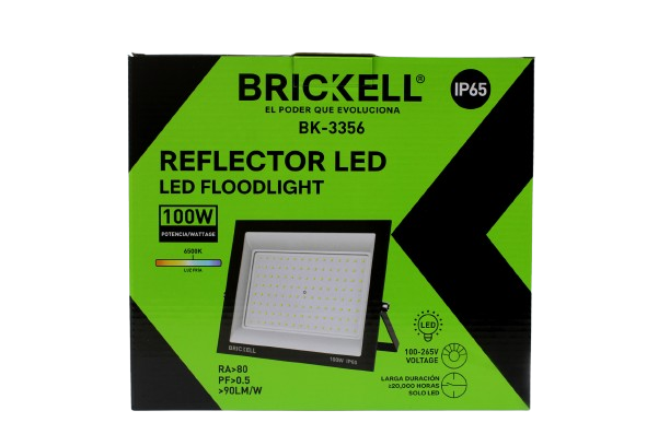 REFLECTOR LED 100W (236*196*29MM) IP65 100/220V UNID BRICKELL