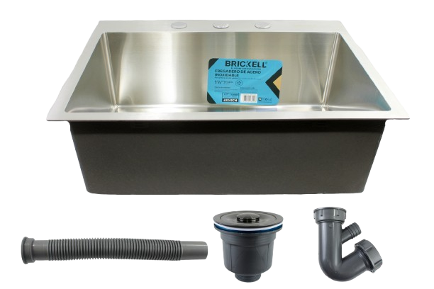 FREGADERO ACERO INOXIDABLE. 600*450MM C/ACCES UNID BRICKELL