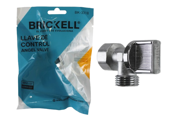 LLAVE DE ARRESTO 1/2" X 1/2" UNID BRICKELL