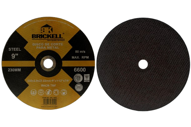 DISCO DE CORTE PARA METAL 9"- 1/12"-7/8" UNID BRICKELL