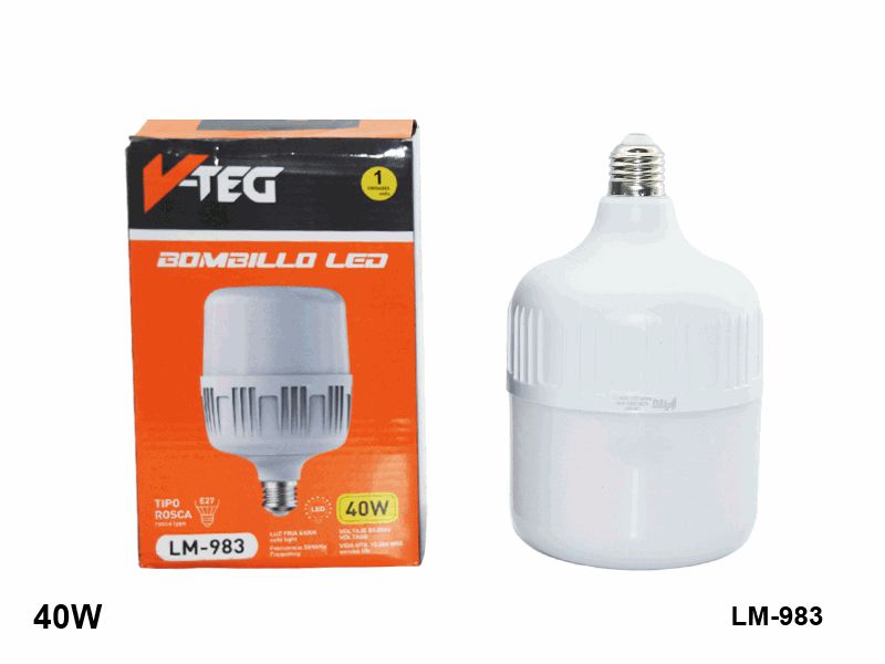 BOMBILLO LED DOMO 40W (LM-983) UNID V-TEG