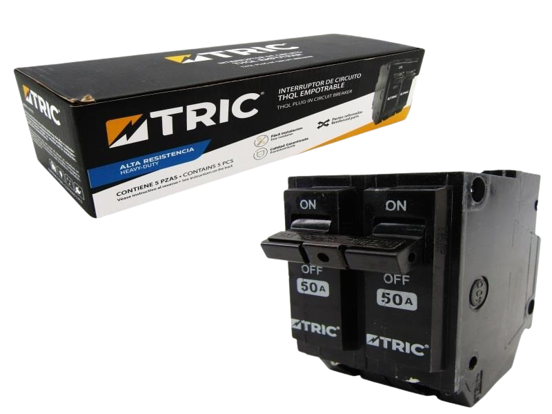 BREAKER INTERRUPTOR DE CIRCUITO THQL EMPOTRAR DOBLE 50A UNID TRIC