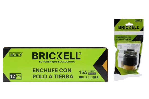 ENCHUFE HEMBRA POLO A TIERRA 15AMP/125V UNID BRICKELL