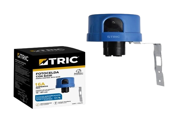 FOTOCELDA CON BASE 16A UNID TRIC