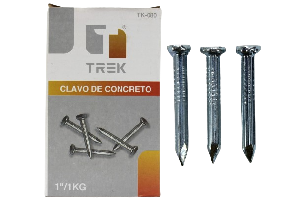 CLAVOS PARA CONCRETO 1" 1KG UNID TREK