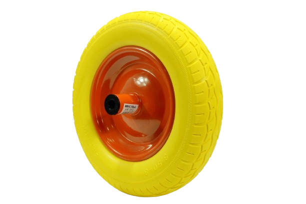RUEDA MACIZA PARA CARRETILLA 14"x3,50" EJE 5/8 UNID  BRICKELL