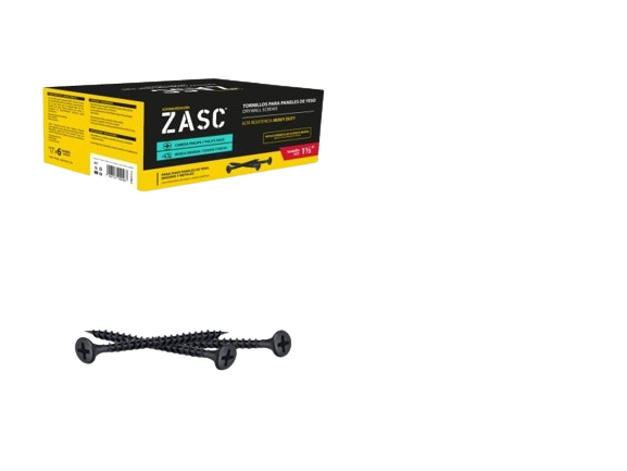 TORNILLO 1 1/2" ROSCA GRUESA CAL #6  NEGRO 1.000PZAS/CAJA UNID ZASC