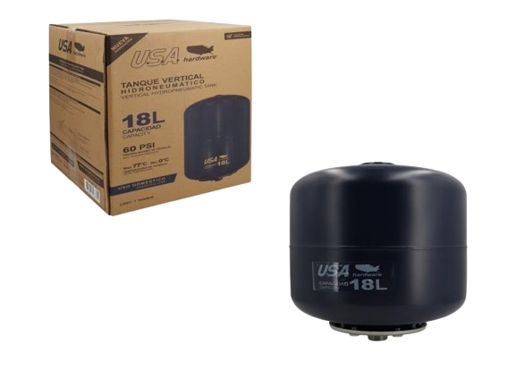 PULMON TANQUE VERTICAL HIDRONEUMATICA 18L UNID USA