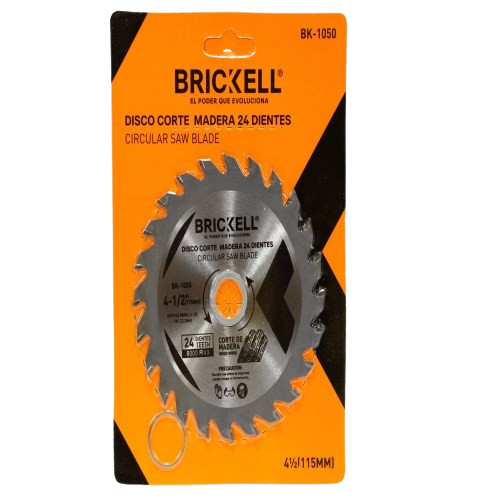 DISCO DE CORTE DE MADERA 4-1/2" 24 DIENTES UNID BRICKELL