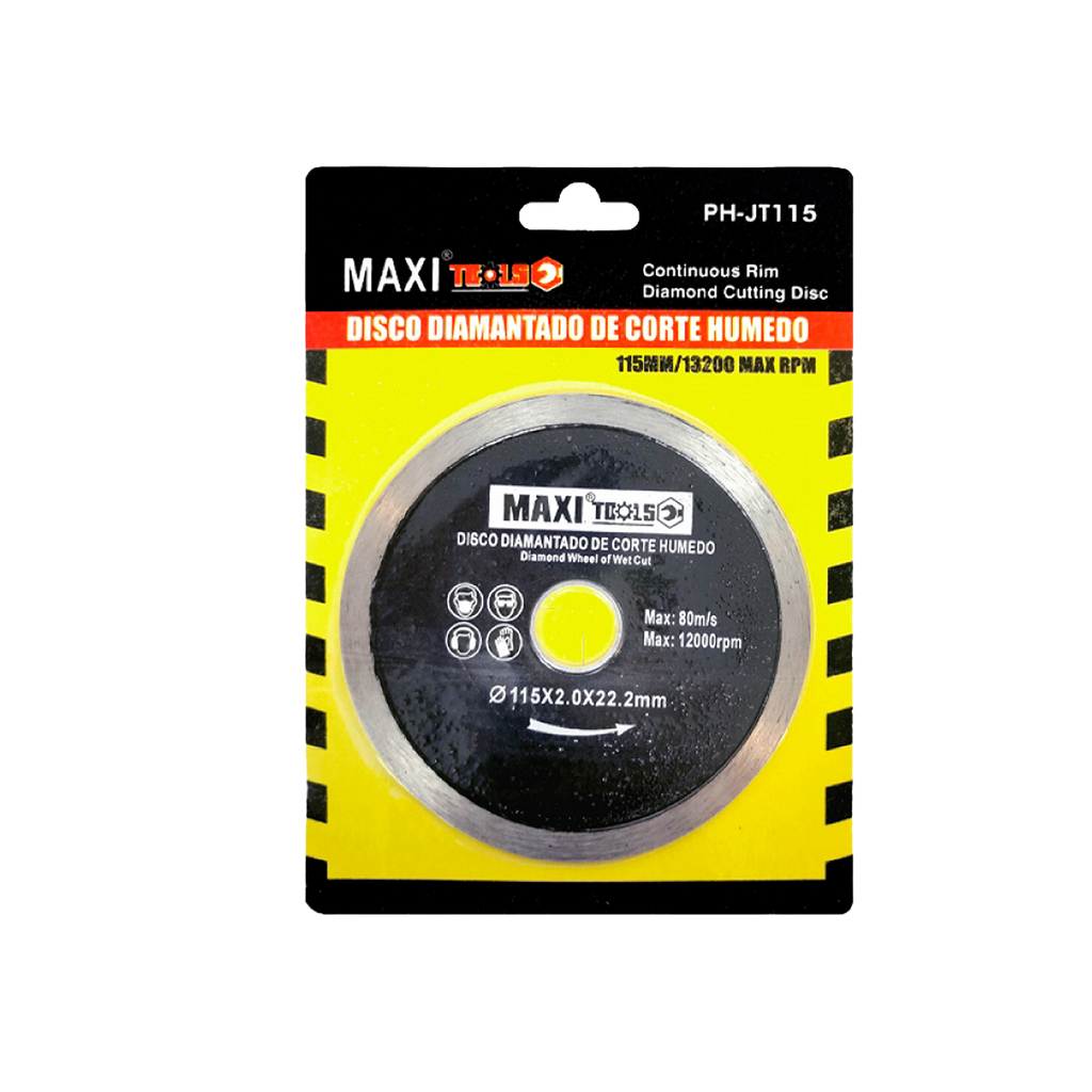 DISCO DIAMANTADO C/HUMEDO 4 1/2 x 1/25 x 7/8" UNID MAXI TOOLS
