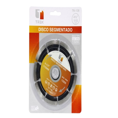DISCO DIAMANTADO SEGMENTADO 4 1/2" UNID BRICKELL