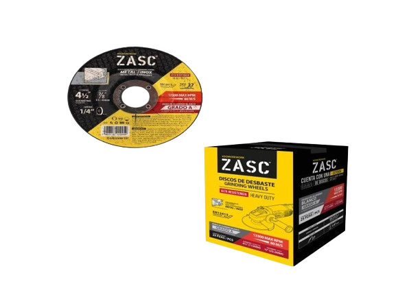 DISCO DE DESBASTE 4 1/2"x 7/8"x 1/4" T27 UNID ZASC