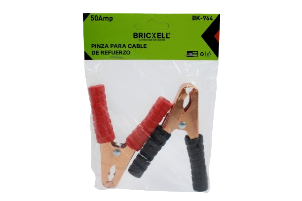 PINZAS PARA CABLES DE REFUERZO 50AMP POS/NEG 2 PZAS UNID BRICKELL