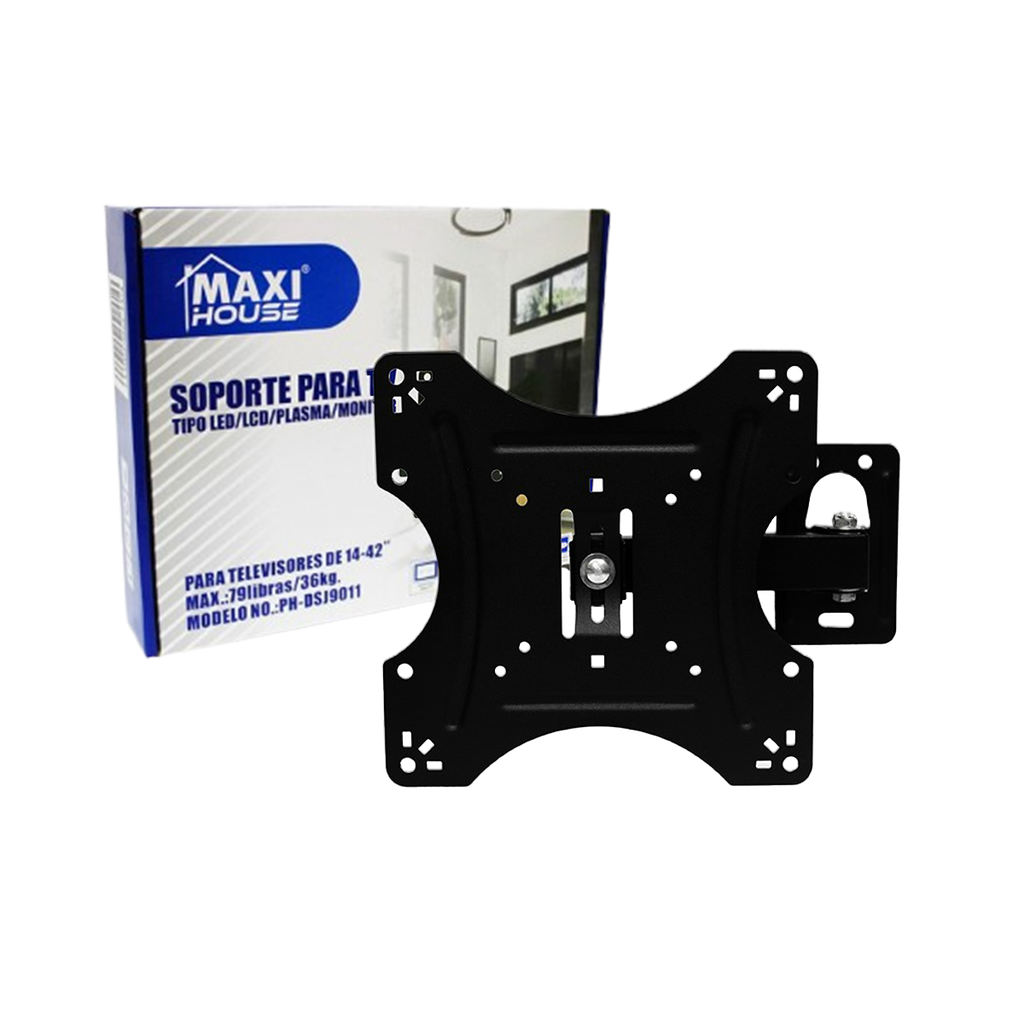 BASE DE TV MOVIBLE 14" A 42" SOPORTA 36 KG UNID MAXI TOOLS