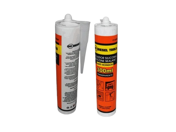 SILICONE TRASNPARENTE 300ML ANTI HONGO DIESEL TOOLS