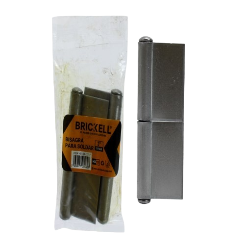 BISAGRA PARA SOLDAR 3"X3" 2PZAS UNID BRICKELL
