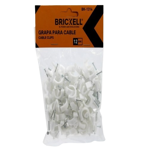 GRAPA CIRCULAR PARA CABLE 12MM 100PZAS UNID BRICKELL