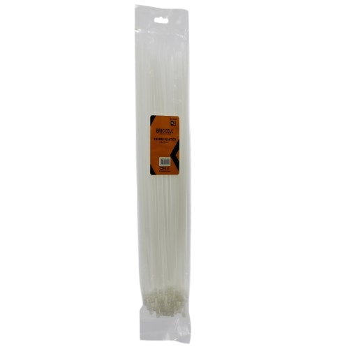 TIRRAP ZUNCHO BLANCO 4.8x350MM 100 PZAS UNID BRICKELL