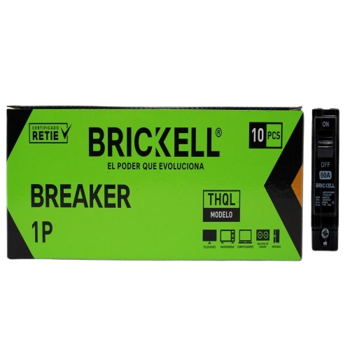 BREAKER INTERRUPTOR DE CIRCUITO THQL EMPOTRAR SIMPLE 60A UNID BRICKELL