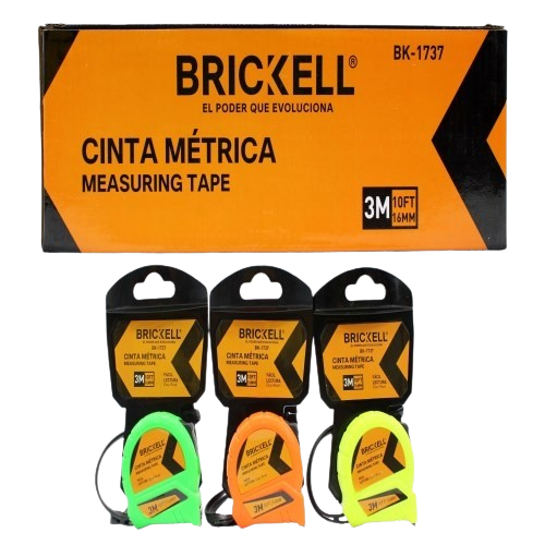 CINTA METRICA 3M X 16MM UNID BRICKELL