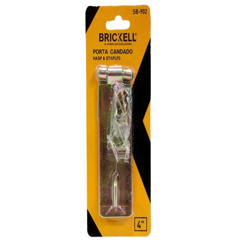 ALDABA PORTA CANDADO 4" DORADA UNID BRICKELL