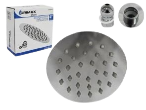 REGADERA DUCHA REDONDA 4" PLASTICO CROMADO UNID GRIMAX