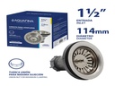 DESAGUE FREG CON CANASTA 1 1/2"-114MM EXTENSION TUERCA REFORZ UNID AQUAFINA